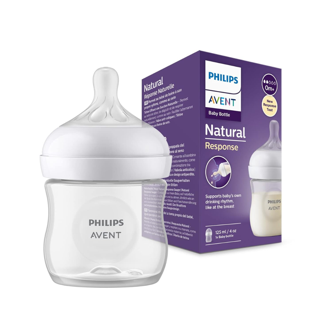 Philips Avent Baby Feeder 0m+ 125ml Natural Response Baby Feeding Bottle